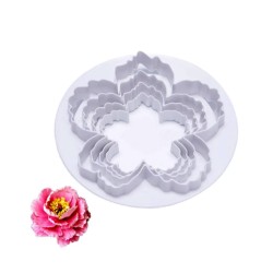 Peonia cutter set 4 pz