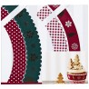 Cupcake wrappers Xmas 6 pz + 6 pz