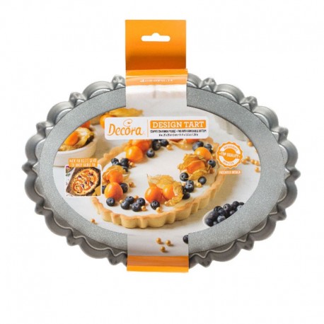 Crostata ovale design line ø 29 cm fondo sollevabile