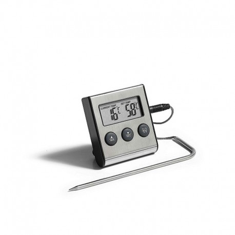 Termometro digitale BBQ con timer e cavo inox -26°C +250°C