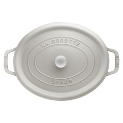 Cocotte ovale in ghisa smaltata tartufo bianco cm 29 - staub