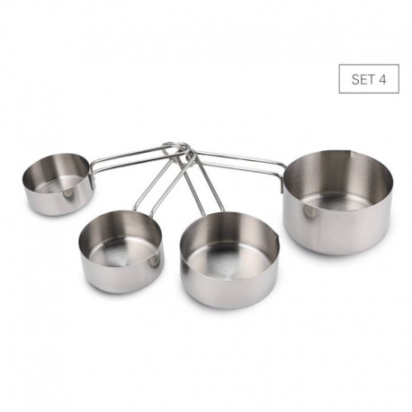 Misurini inox cups tazze set 4 pz