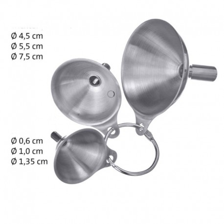 Imbuti in acciaio inox set 3 pz WESTMARK