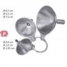 Imbuti in acciaio inox set 3 pz WESTMARK