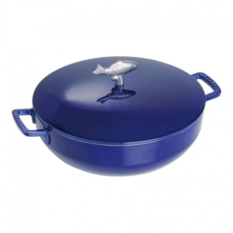 Tegame bouillabasse in ghisa smaltata blu ø cm 28 staub