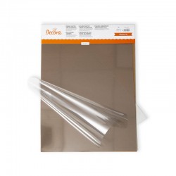 Foglio in acetato trasparente PVC per alimenti cm 30 x 40 - 10 pz