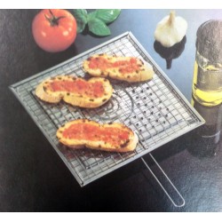 Gratella tosta polenta - verdura - pane - cm 25x25 - inox