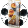 Popover griglia con 6 porzioni antiaderenti ø cm 4,5 / 7 h cm 6