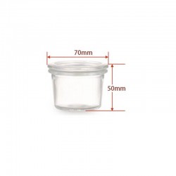 Barattolo mini in vetro per sterilizzare Weck 80 ml ø cm 6