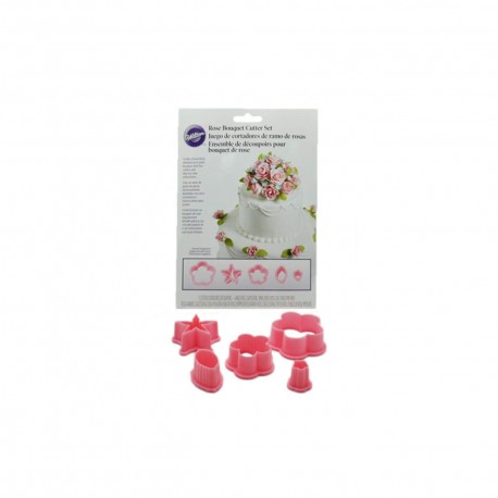 Set 6 pz realizzazione bouquet di rose - Wilton