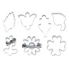 Set 7 sagome decorative Primavera ø cm 3,5-7 inox