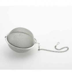 Sfera in rete inox con catenella per infusi o te ø mm 75