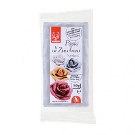 Argento silver fondant pasta di zucchero 100 g