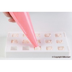 Mini Kube set 2 stampi in silicone mm 20x20x20 - silikomart