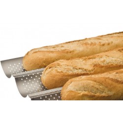 Placca antiaderente microforata x baguette 37 x 23