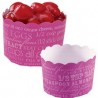 Pink scalloped baking cups Wilton