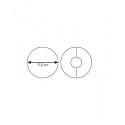 Tagliabiscotti tondo e forato liscio ø mm 35 - 2 pz