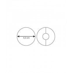 Tagliabiscotti tondo e forato liscio ø mm 45 - 2 pz