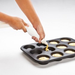 Teglia antiaderente 12 cupcake con sede frosting