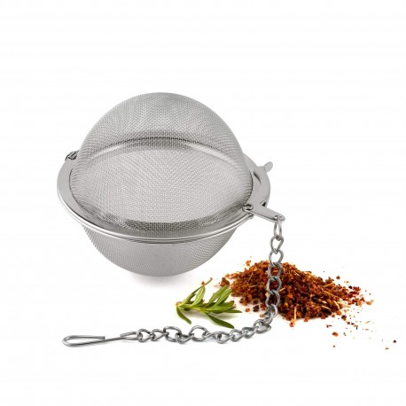 Sfera in rete inox con catenella per infusi o te ø mm 75