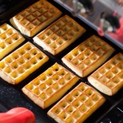 Waffle 4 cavità x 2 stampi in silicone - Lékuè