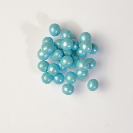 Perle croccanti azzurre ø mm 6 - 40 g