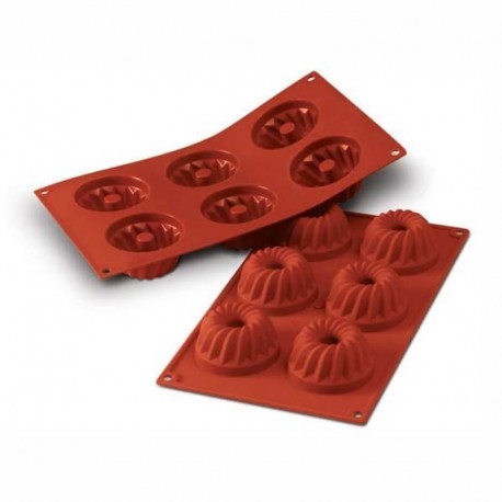 Mini Gugelhupf in silicone ø cm 7 h mm 36 - 6 cavità