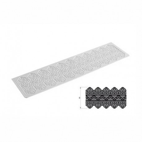 Tappeto Tricot Decor dentelle 400 x 100 mm - Silikomart