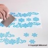 Tappeto Tricot Decor snowflakes mm 400 x 200 - Silikomart