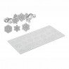 Tappeto Tricot Decor snowflakes mm 400 x 200 - Silikomart