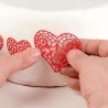 Tappeto Tricot Decor hearts nero 400 x 80 mm - Silikomart