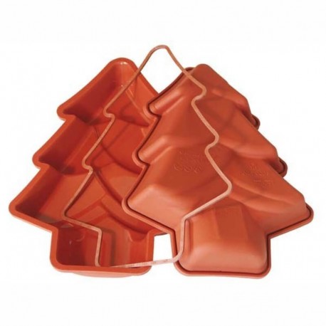 Tortiera albero di Natale c/ anello cm 28 x 20 h 4