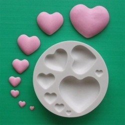 Dekoflex Cuori lisci - silicone mould Plain Hearts