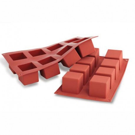 Cubo in silicone cm 5 x 5 x 5 - 8 cavità