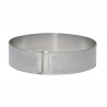 Anello fascia inox regolabile ø da cm 18 a cm 36 - h cm 5