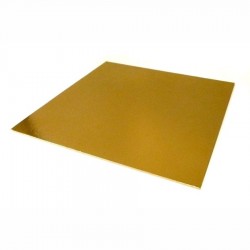 Sotto torta quadrato cm 25x25 Oro/Nero