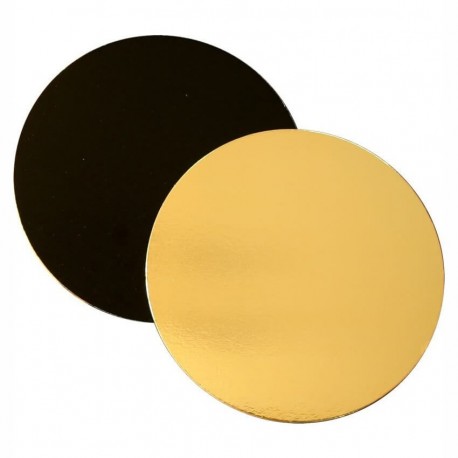 Disco liscio per torta ø cm 50 - Oro/Nero