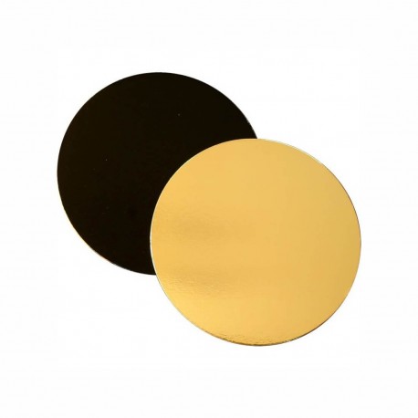 Disco liscio per torta ø cm 34 - Oro/Nero