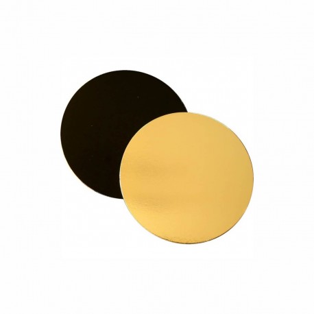 Disco liscio per torta ø cm 28 - Oro/Nero